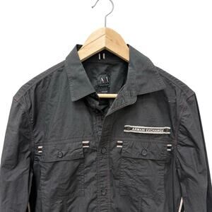 AX Armani Exchange Men's Button‎ Down Charcoal Size Small